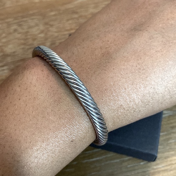 Bebe Two Toned Silver and Gold Crystal Bracelet - Picture 9 of 10